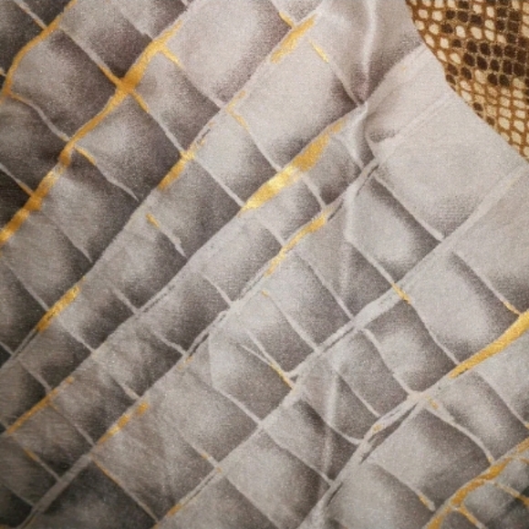 Adrienne Vittadini Nude Tan Brown Snake Scarf - Picture 2 of 8